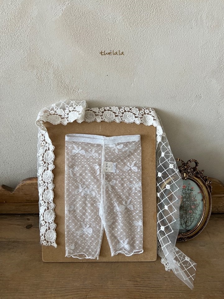 Ribbon Cropped Shorts Leggings