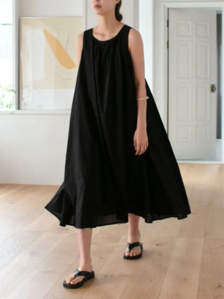 C Shirring Sleeveless One-piece C Shirring Sleeveless One-piece