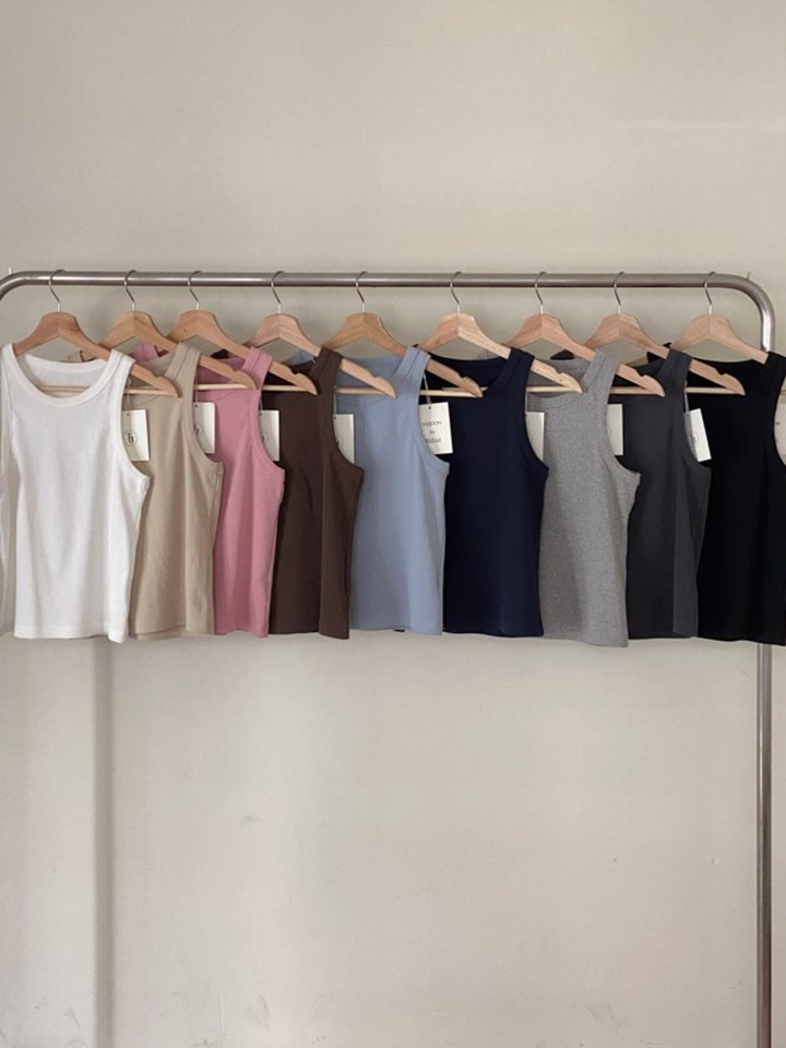 Rib Sleeveless Tee