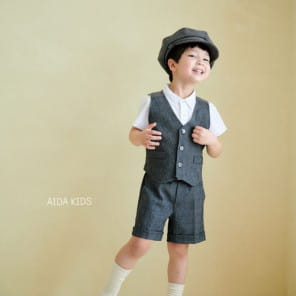 Aida - Korean Children Fashion - #childofig - Glen Vest
