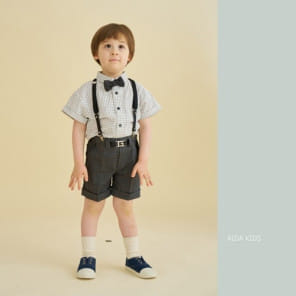 Aida - Korean Children Fashion - #childofig - New Check Short Sleeve Shirt