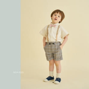 Aida - Korean Children Fashion - #designkidswear - Washing C Short Sleeve Shirt