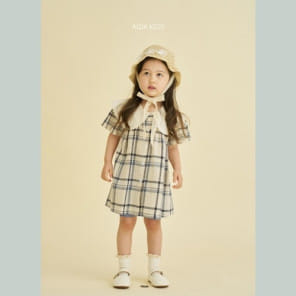 Aida - Korean Children Fashion - #magicofchildhood - Check C One-Piece