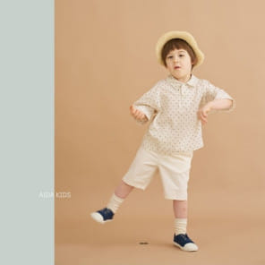 Aida - Korean Children Fashion - #minifashionista - Dot Boxy Shirt