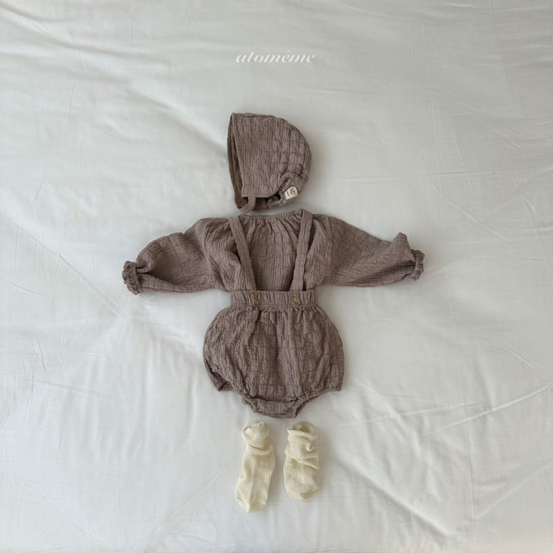 Atomeme - Korean Baby Fashion - #babyboutiqueclothing - Shuring Dungarees Bloomers - 8