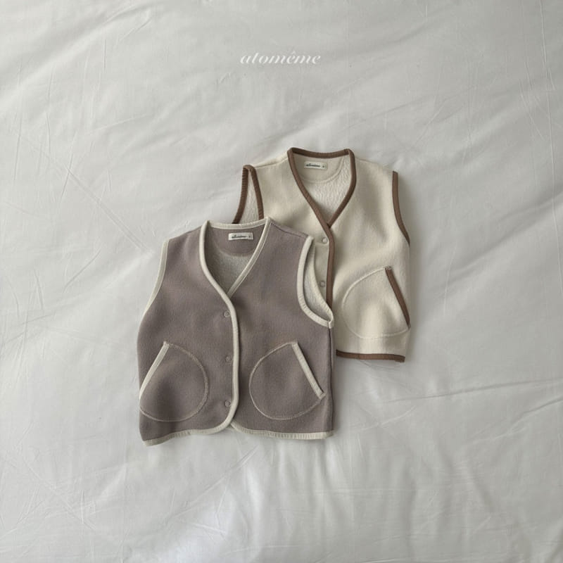 Atomeme - Korean Baby Fashion - #babyfever - Lovey Pocket Vest - 3