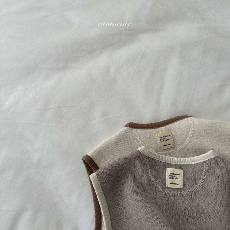 Atomeme - Korean Baby Fashion - #babyootd - Lovey Pocket Vest - 7