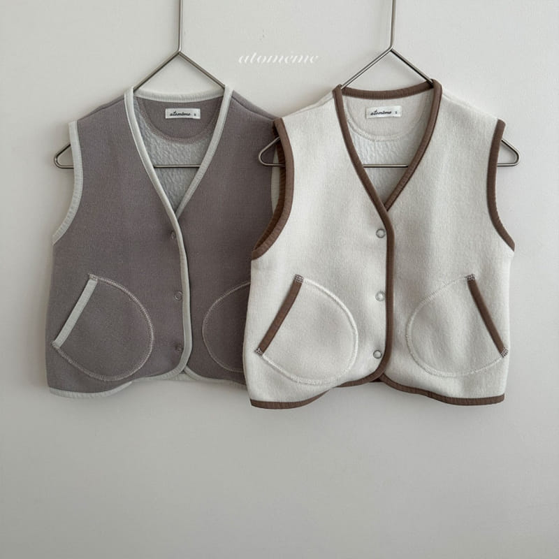 Atomeme - Korean Baby Fashion - #babyoutfit - Lovey Pocket Vest - 9
