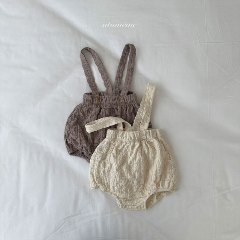 Atomeme - Korean Baby Fashion - #onlinebabyshop - Shuring Dungarees Bloomers - 5