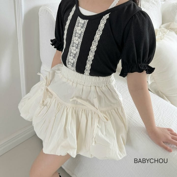Babychou - Korean Children Fashion - #Kfashion4kids - Ribbon Balloon Skirt - 10