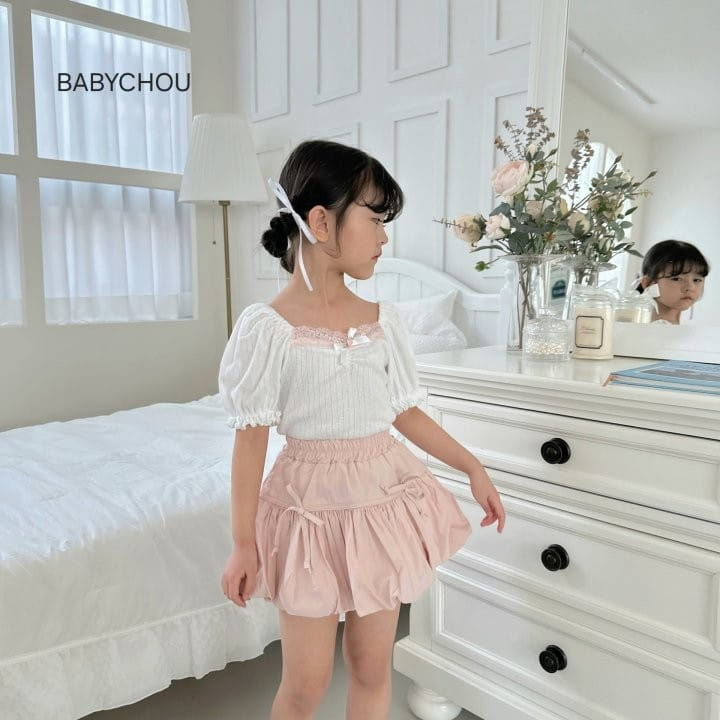 Babychou - Korean Children Fashion - #Kfashion4kids - Alie  Puff Tee - 7