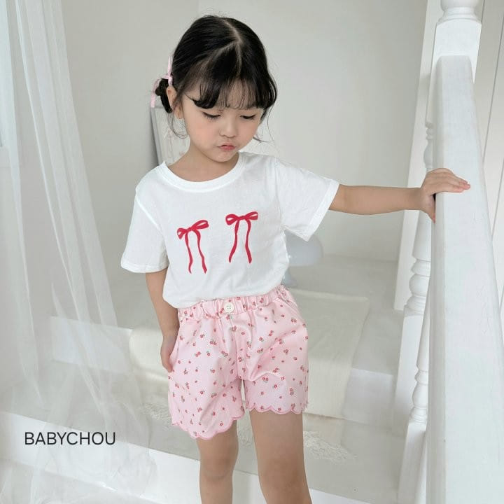Babychou - Korean Children Fashion - #Kfashion4kids - Twin Ribbon Tee - 5