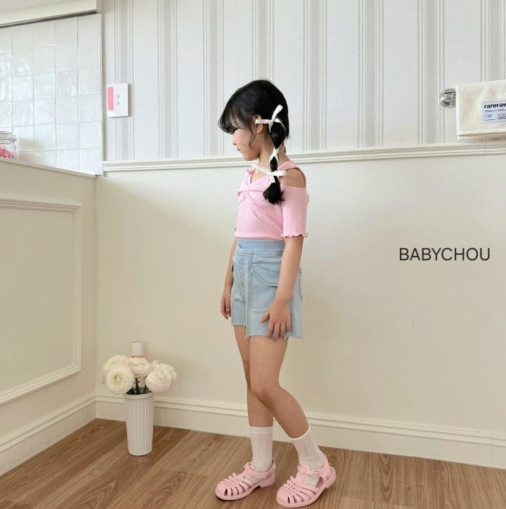 Babychou - Korean Children Fashion - #childofig - Candy Ribbon Tee - 10
