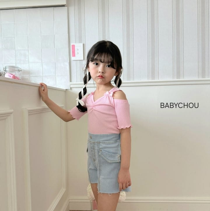 Babychou - Korean Children Fashion - #childofig - Candy Ribbon Tee - 11