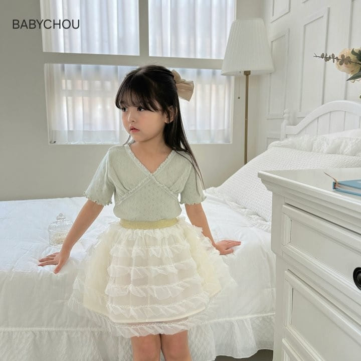 Babychou - Korean Children Fashion - #childrensboutique - Pure Sha Skirt - 5