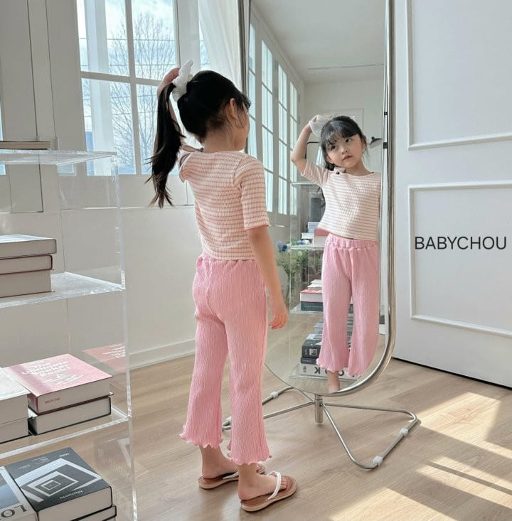 Babychou - Korean Children Fashion - #designkidswear - Pleats Boots Cut Pants - 10