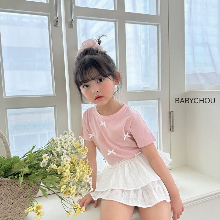 Babychou - Korean Children Fashion - #discoveringself - Shu Ribbon Tee - 9
