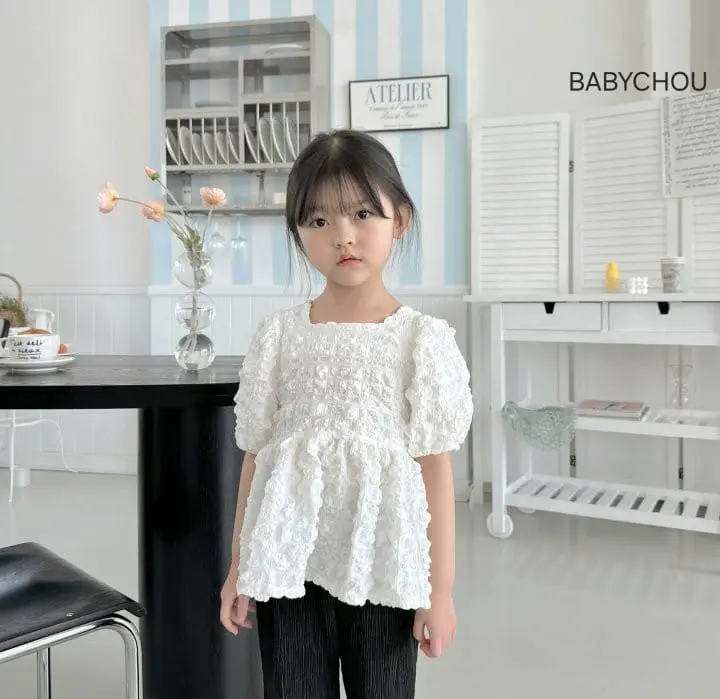 Babychou - Korean Children Fashion - #kidsshorts - Dui Blouse - 6