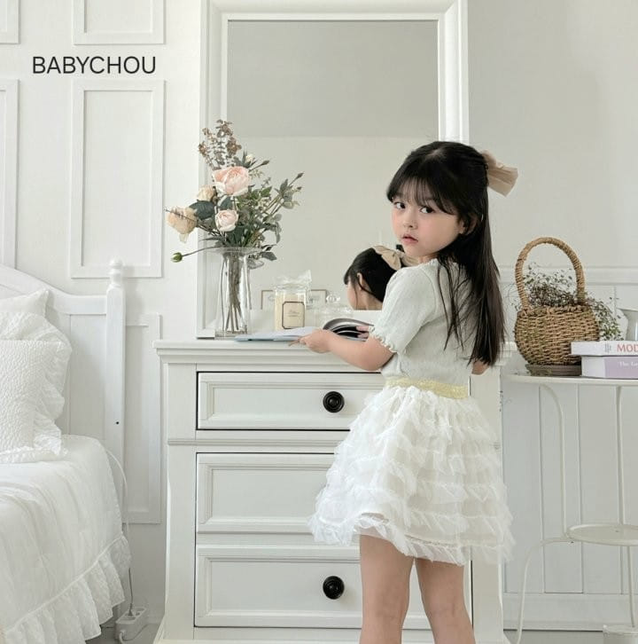 Babychou - Korean Children Fashion - #kidsshorts - Pure Sha Skirt - 9