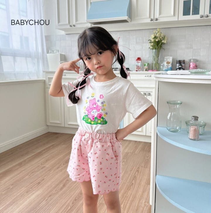 Babychou - Korean Children Fashion - #kidsshorts - Cutie Bear Tee - 5