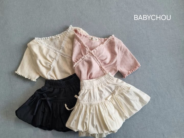Babychou - Korean Children Fashion - #kidsshorts - Ailey Tee  - 3
