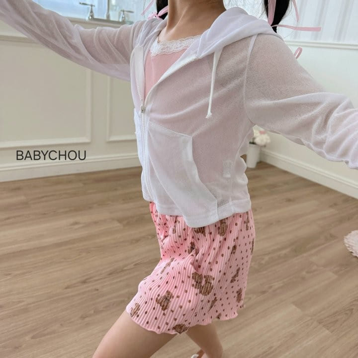 Babychou - Korean Children Fashion - #kidsstore - Summer Hoody Zip Up - 8