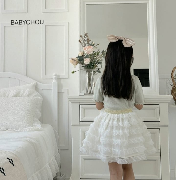 Babychou - Korean Children Fashion - #kidsstore - Pure Sha Skirt - 10