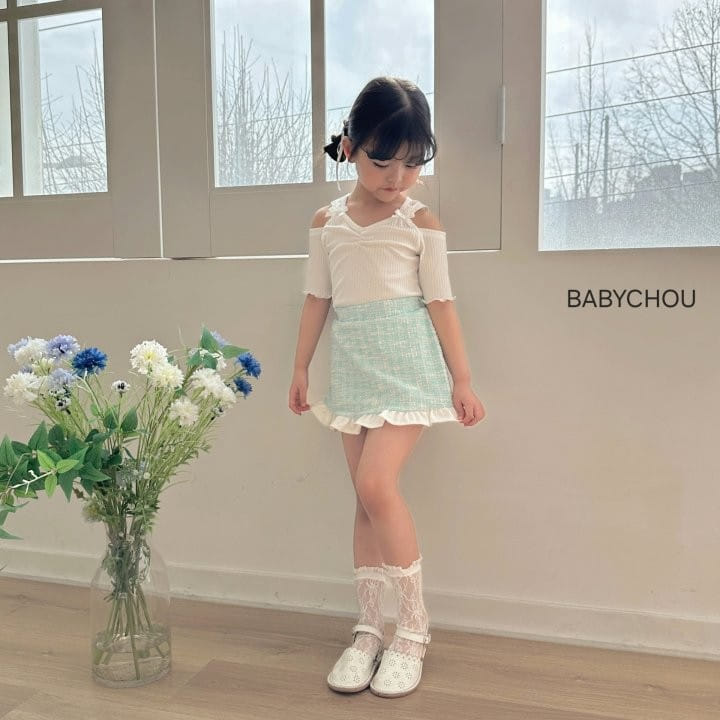 Babychou - Korean Children Fashion - #kidsstore - Candy Ribbon Tee - 4