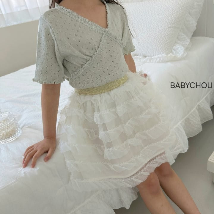 Babychou - Korean Children Fashion - #kidzfashiontrend - Pure Sha Skirt - 11
