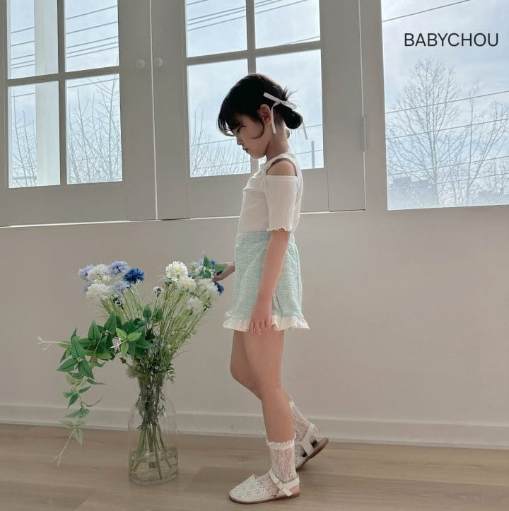 Babychou - Korean Children Fashion - #littlefashionista - Candy Ribbon Tee - 6