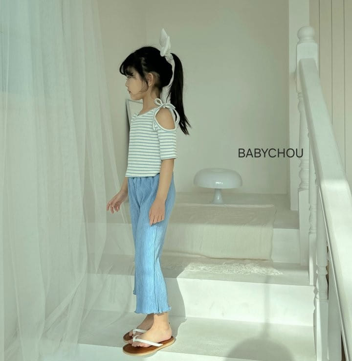 Babychou - Korean Children Fashion - #minifashionista - Hool Ribbon Tee - 11