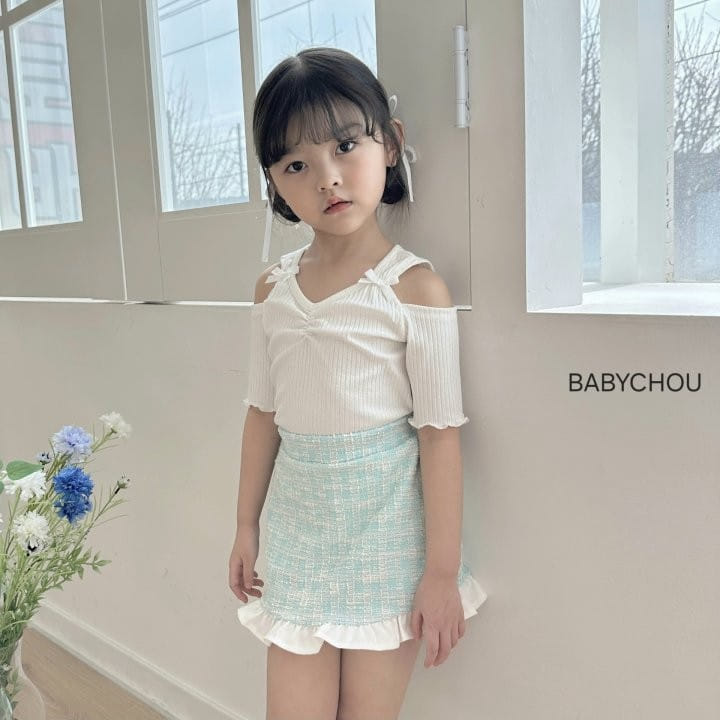Babychou - Korean Children Fashion - #minifashionista - Candy Ribbon Tee - 8