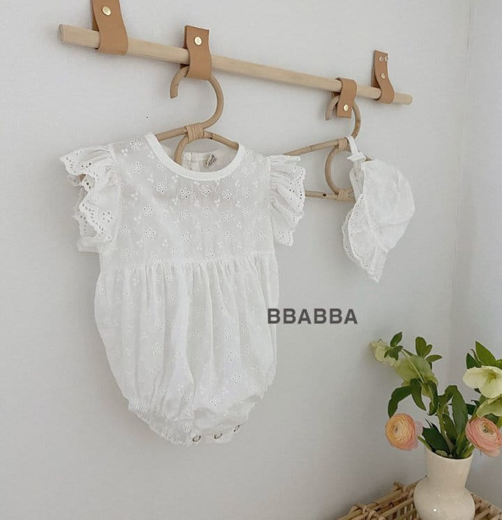 Bbabba - Korean Baby Fashion - #babyboutiqueclothing - Angel Body Suit Bonnet Suit 