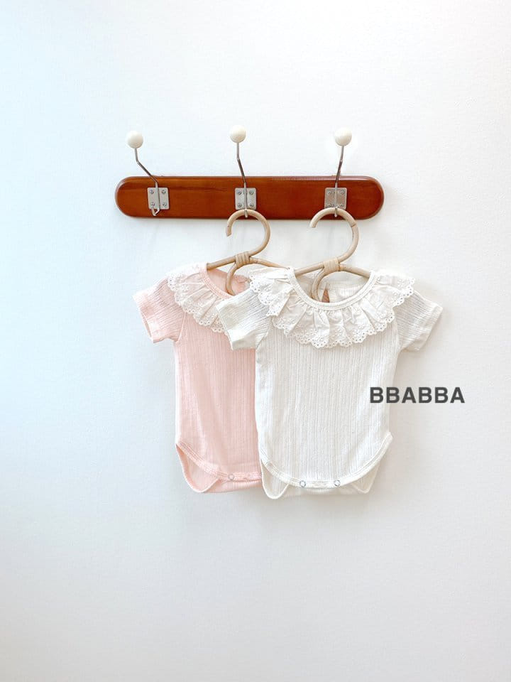 Bbabba - Korean Baby Fashion - #babyfashion - Frill Eyelet Body Suit - 5