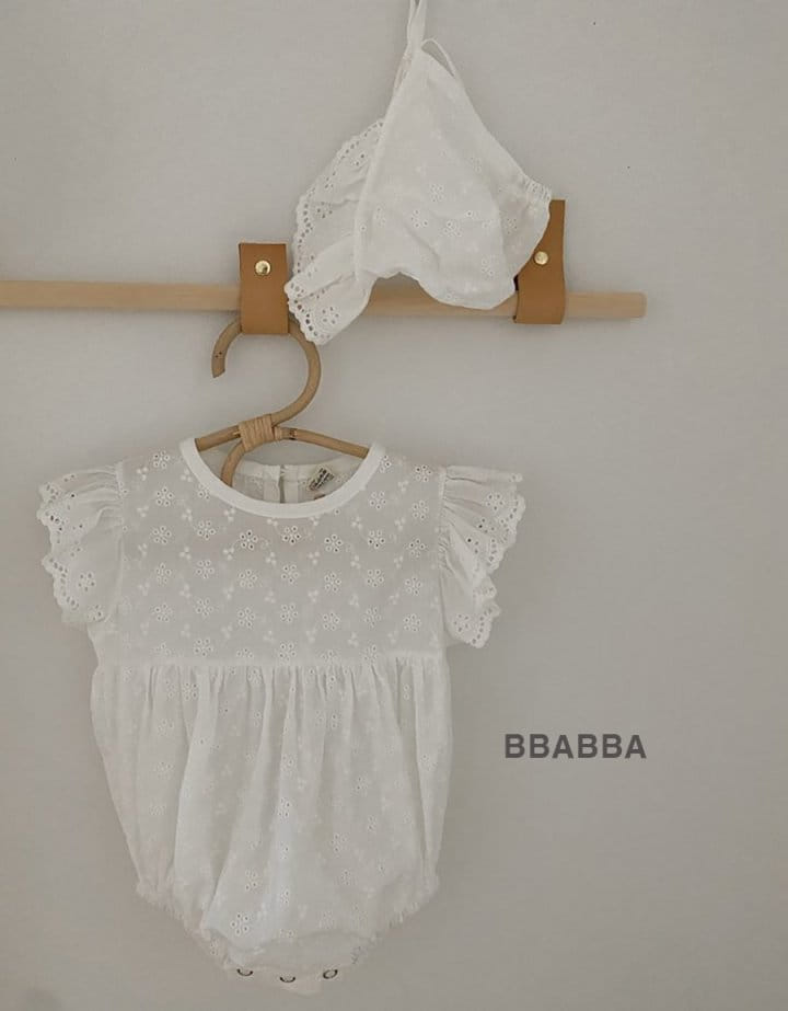 Bbabba - Korean Baby Fashion - #babyfashion - Angel Body Suit Bonnet Suit  - 3