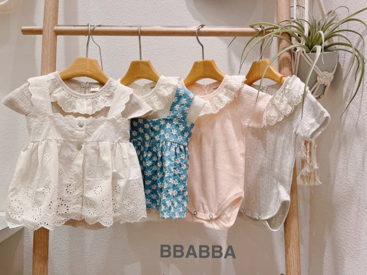 Bbabba - Korean Baby Fashion - #babyfever - Mamang Lace One-Piece - 5