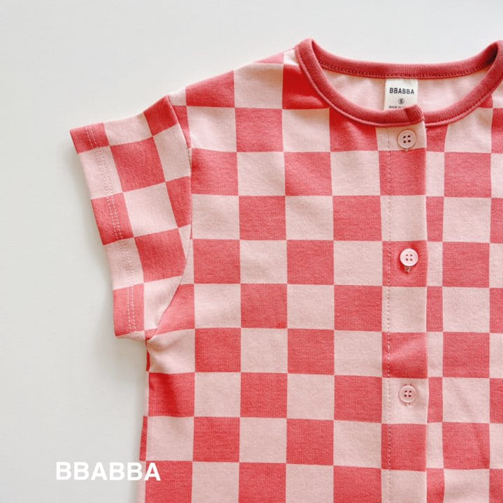 Bbabba - Korean Baby Fashion - #babyfever - Chess Long Body Suit Hair Band Set - 10