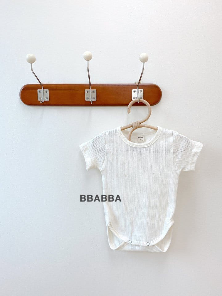 Bbabba - Korean Baby Fashion - #babyfever - Eyelet Body Suit - 5