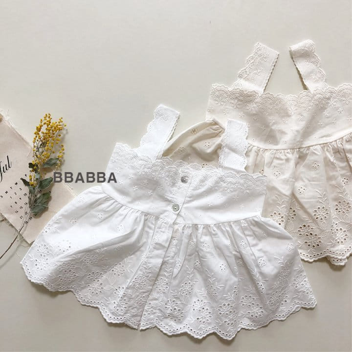 Bbabba - Korean Baby Fashion - #babygirlfashion - Mamang Lace One-Piece - 6