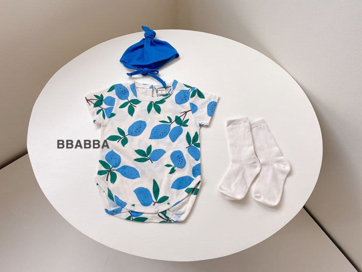 Bbabba - Korean Baby Fashion - #babylifestyle - Lemon Kkokal Body Suit Bonnet Set