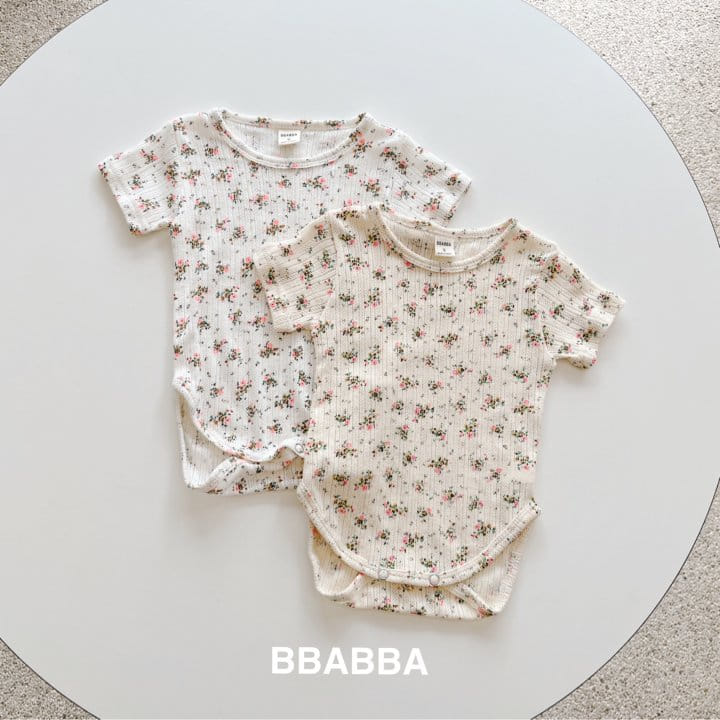Bbabba - Korean Baby Fashion - #babyoninstagram - Flower Body Suit