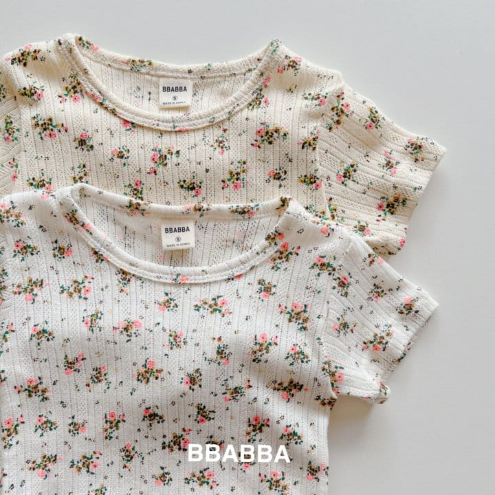 Bbabba - Korean Baby Fashion - #babyoutfit - Flower Body Suit - 3