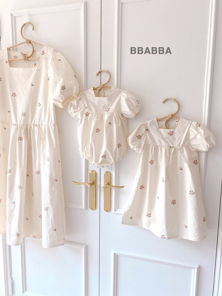 Bbabba - Korean Children Fashion - #designkidswear - Lyella Embroidery One-Piece  