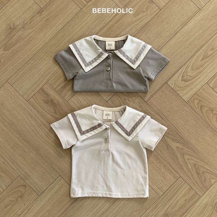 Bebe Holic - Korean Baby Fashion - #babyboutique - Creamy Collar Tee - 11