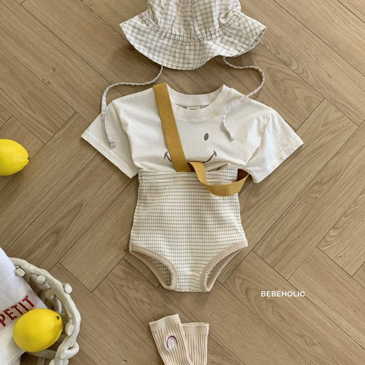 Bebe Holic - Korean Baby Fashion - #babyboutique - Smile Dungarees Bloomers - 6