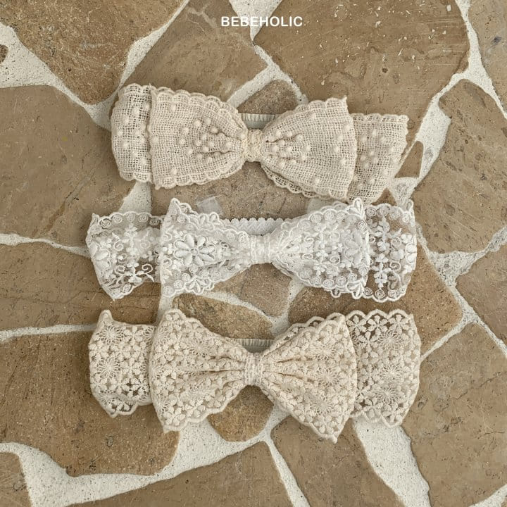 Bebe Holic - Korean Baby Fashion - #babyboutique - Snow Flower Ribbon Hair Band - 5