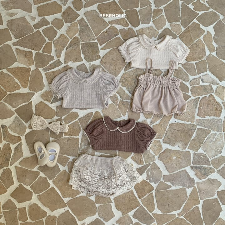Bebe Holic - Korean Baby Fashion - #babyboutique - Collar Cloud Tee - 3