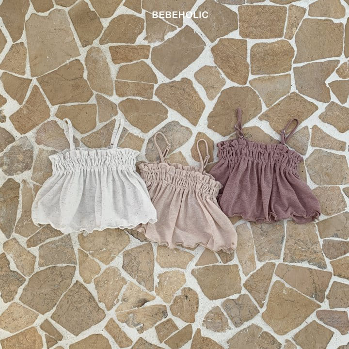 Bebe Holic - Korean Baby Fashion - #babyboutique - Linen Shirring Sleeveless Tee - 11