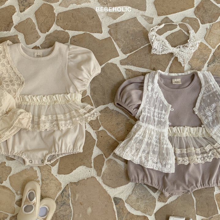 Bebe Holic - Korean Baby Fashion - #babyboutique - Apron Body Suit - 2