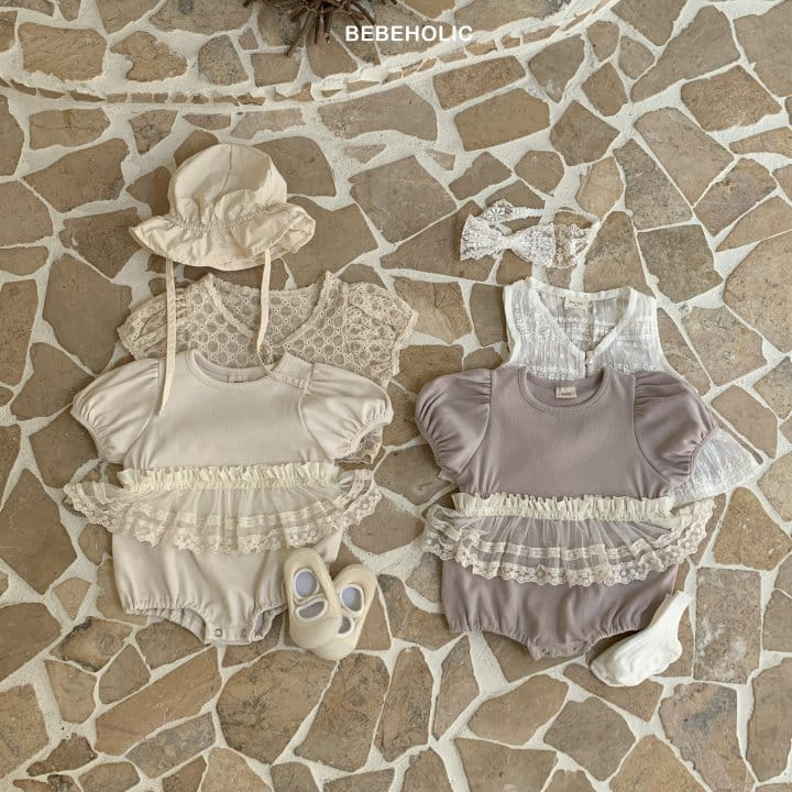 Bebe Holic - Korean Baby Fashion - #babyboutiqueclothing - Apron Body Suit - 3